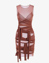 Load image into Gallery viewer, &quot;Wrap Me Right&quot; Dress-Brown
